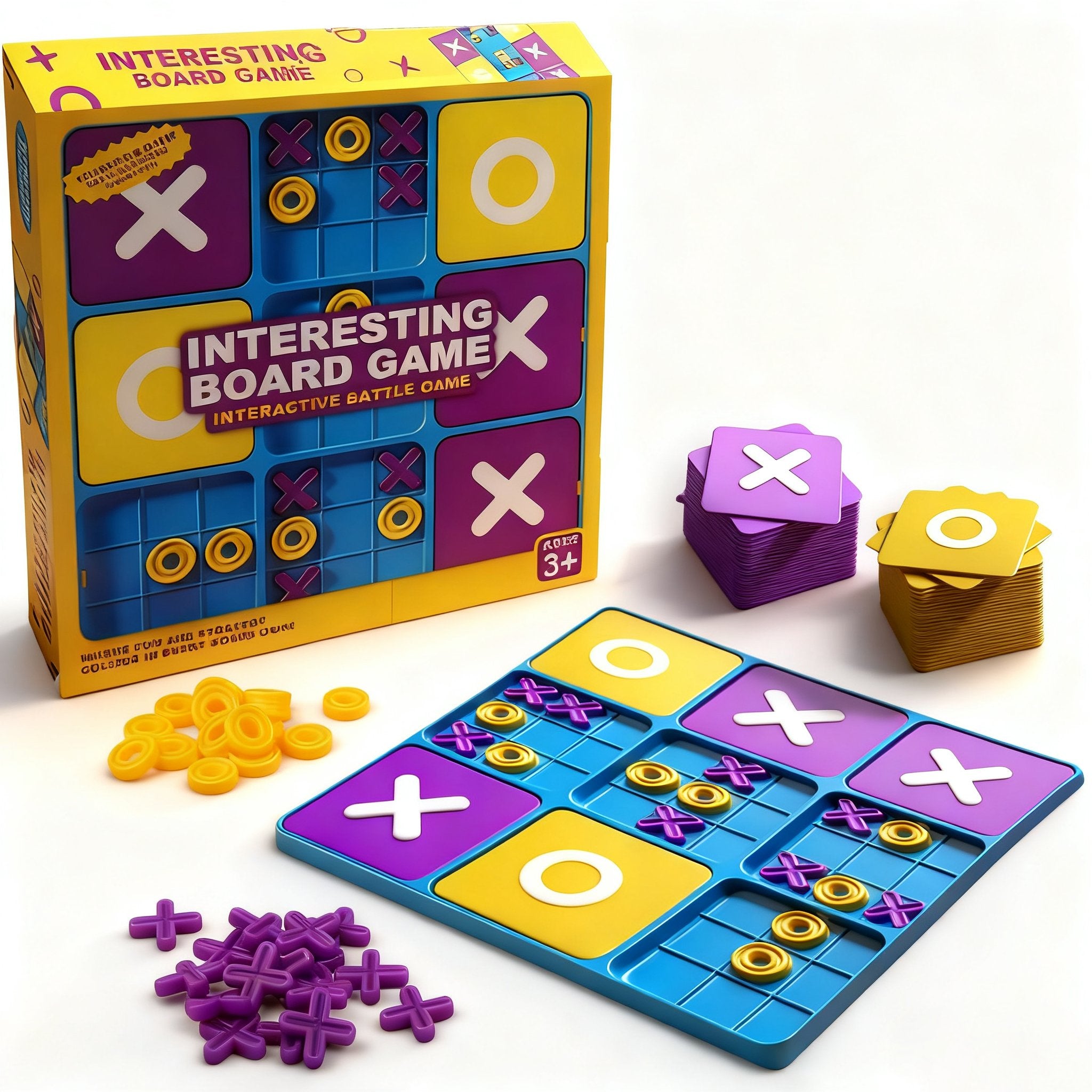 Ultimate Tic Tac Toe – Family Board Game with 2 Fun Modes for Kids & Adults