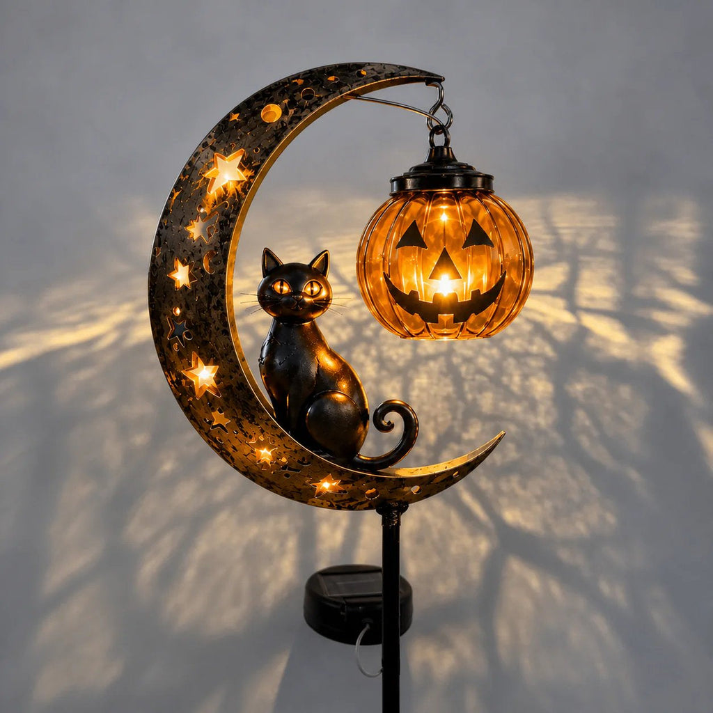 🎃 Halloween Early Bird Sale | 49% OFF Pumpkin Moon Garden Stake Light(📦Buy 2 Free Shipping)
