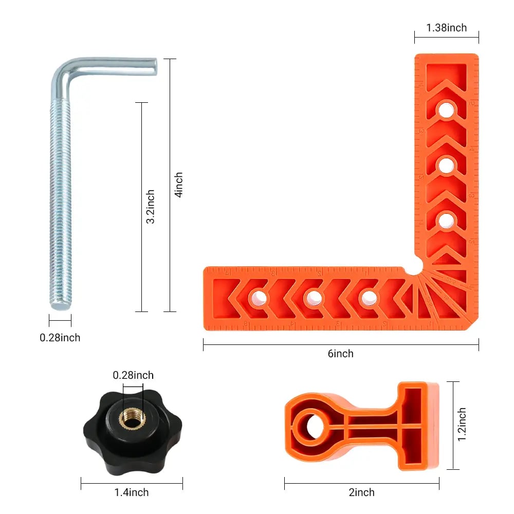 Woodworking Right-Angle Clamp Set