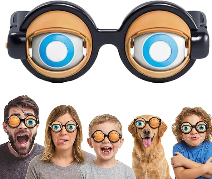 Interactive Winking Mechanism Funny Glasses