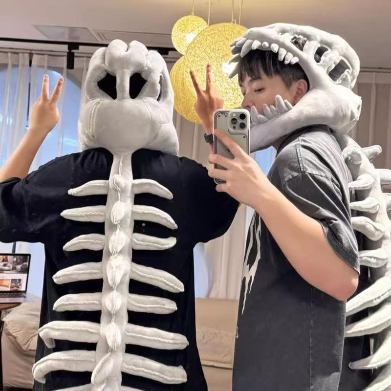 🏆1 Bestselling🏆New Dinosaur Skeleton Headgear Mask Funny Dinosaur Bone Doll Gift