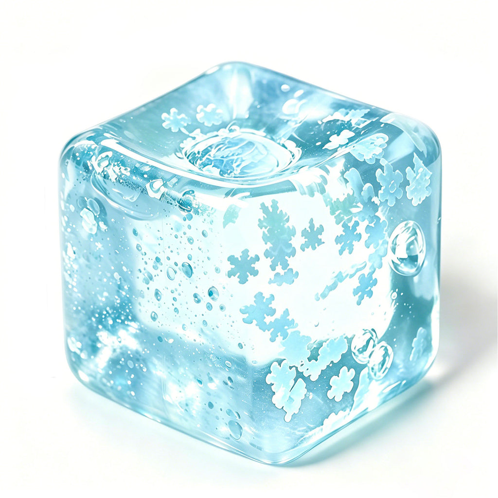 Soft, fluffy ice cubes – a stress-relieving toy made of quicksand.
