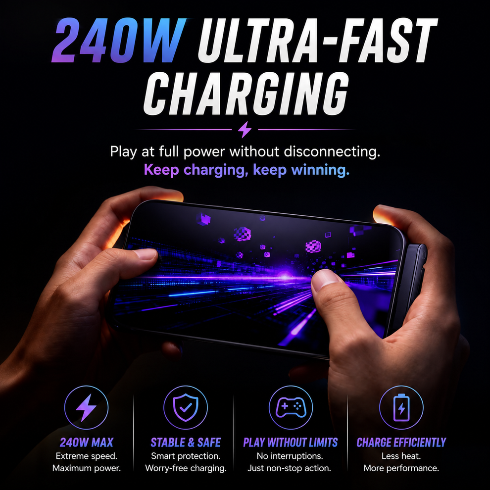 240W Fast-Charging Multifunctional Phone Stand Data Cable