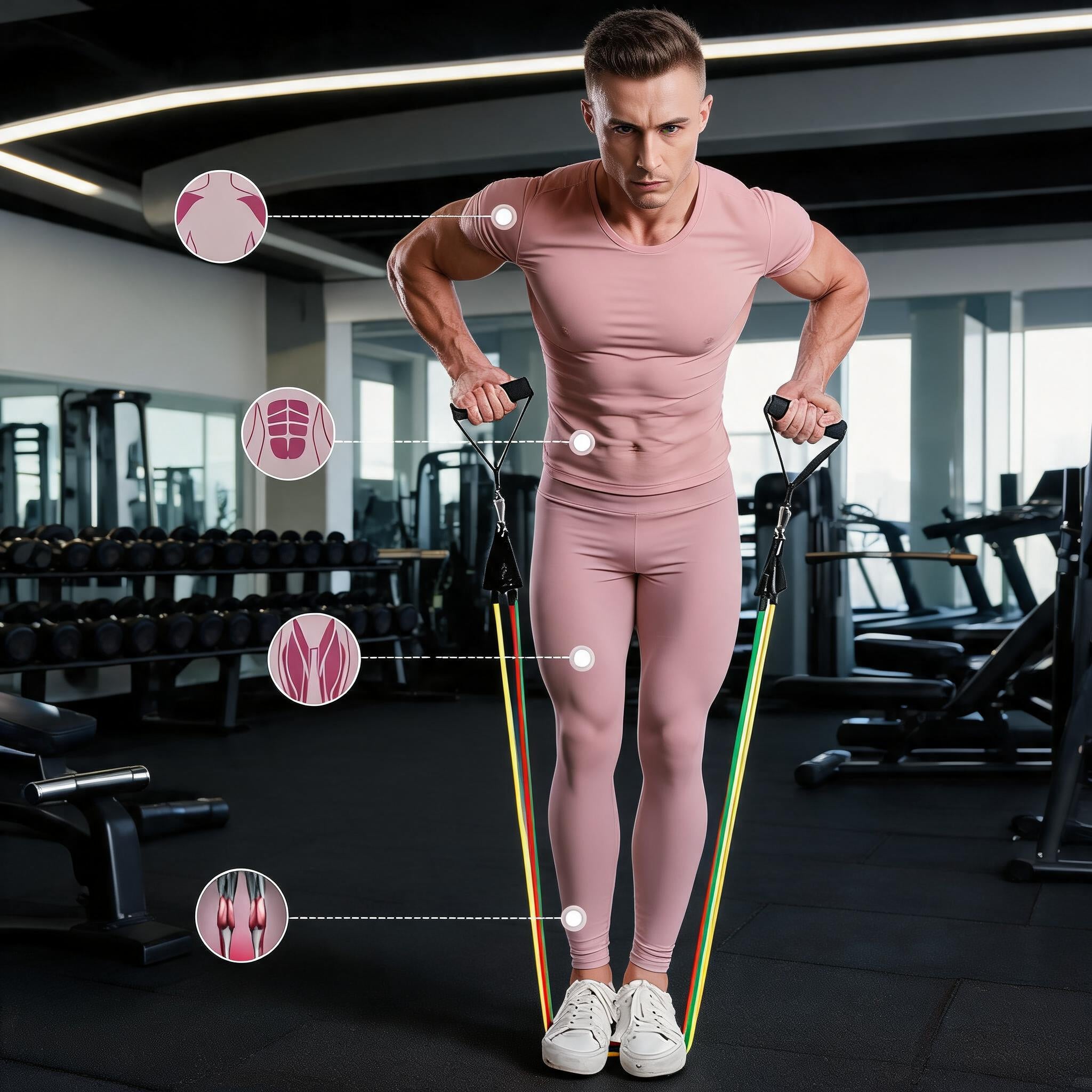 🎉 2026 Sale — Over 44,000 Sold! 💞 Adjustable Resistance Band Set – Build Your Dream Body Anywhere 🌸