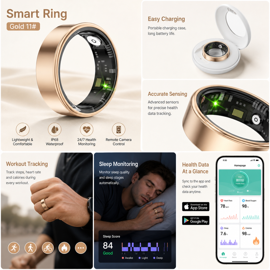 Smart Ring Health and Activity Tracker