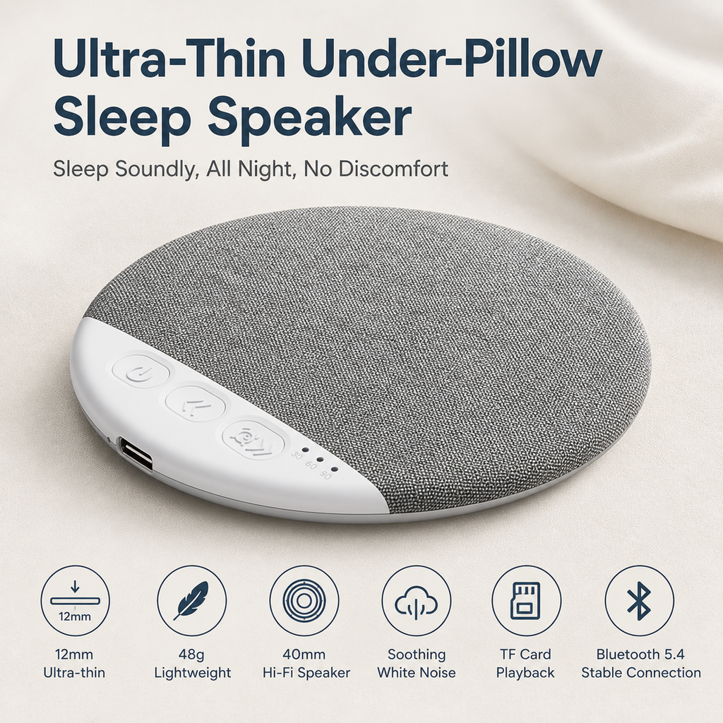 Ultra-thin under-pillow sleep-aid speaker / Bluetooth speaker