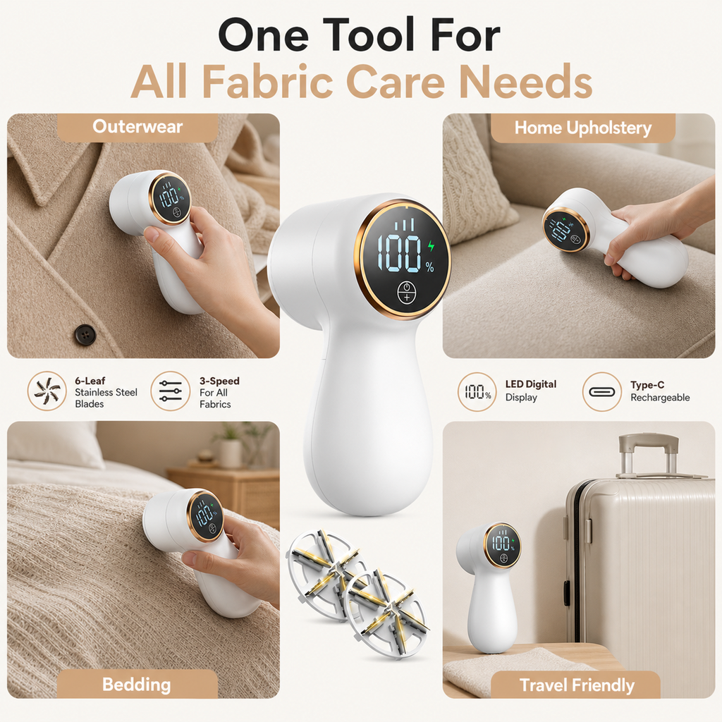 LED digital display rechargeable three-speed adjustable lint remover