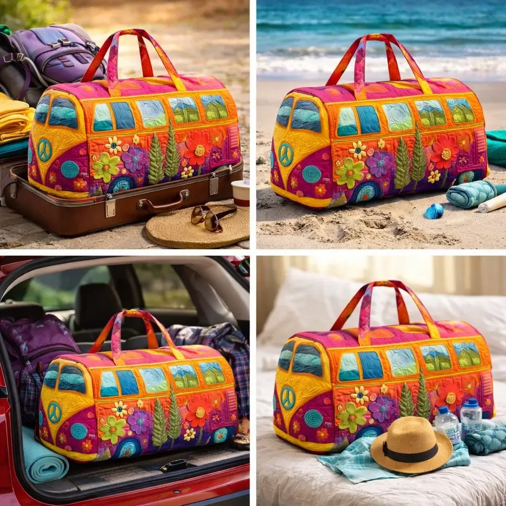 🔥HOT SALE 49% OFF🌿Unisex Boho Quilted Weekender Travel Bag✨