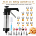 Cookie Press (includes decorating nozzles and bean paste molds)