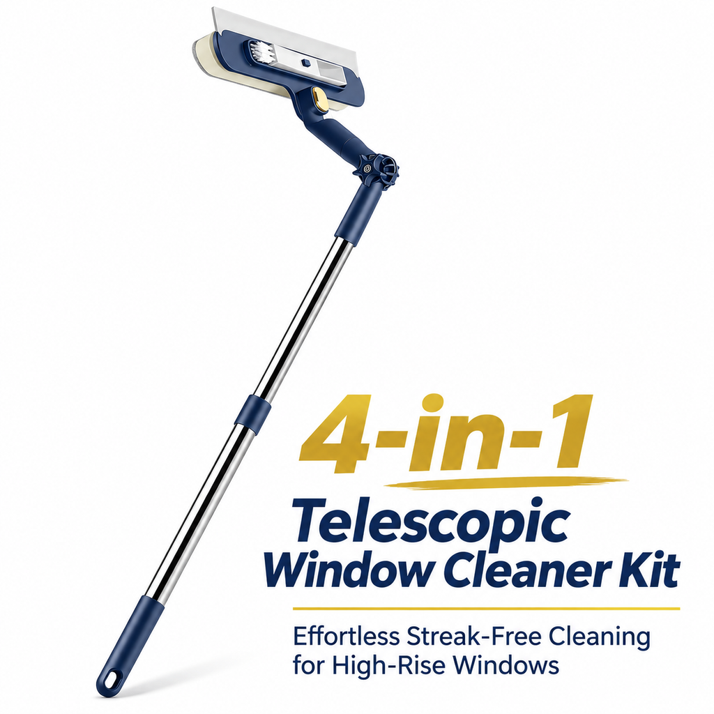 Telescopic window cleaning tool