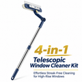 Telescopic window cleaning tool