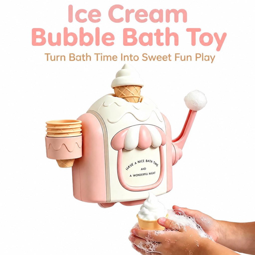 Children's bathroom ice cream bubble machine