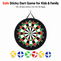 Foldable sticky dartboard set (includes 6 sticky dart balls)