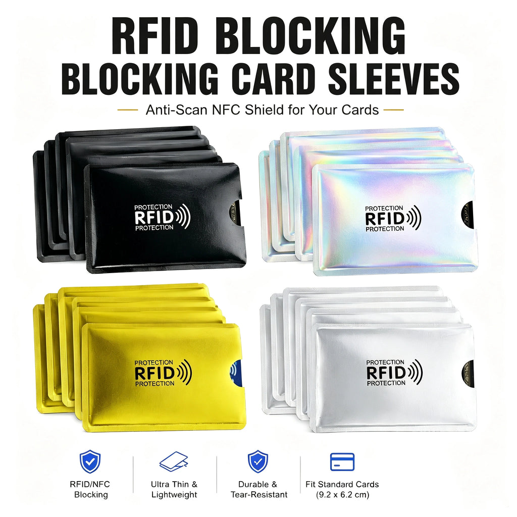 RFID Blocking Sleeves – Stop Card Skimming Instantly