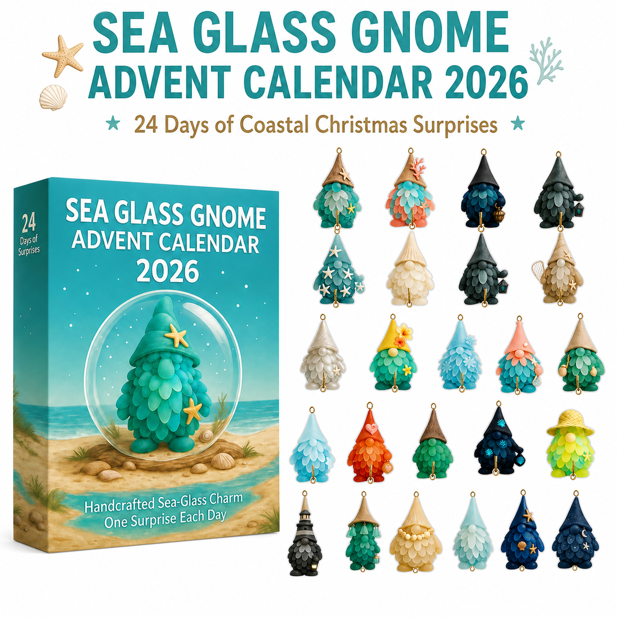 Sea Glass Gnome Advent Calendar 2026