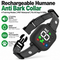 Anti-bark collar: Rechargeable, suitable for dogs weighing 8–120 lbs