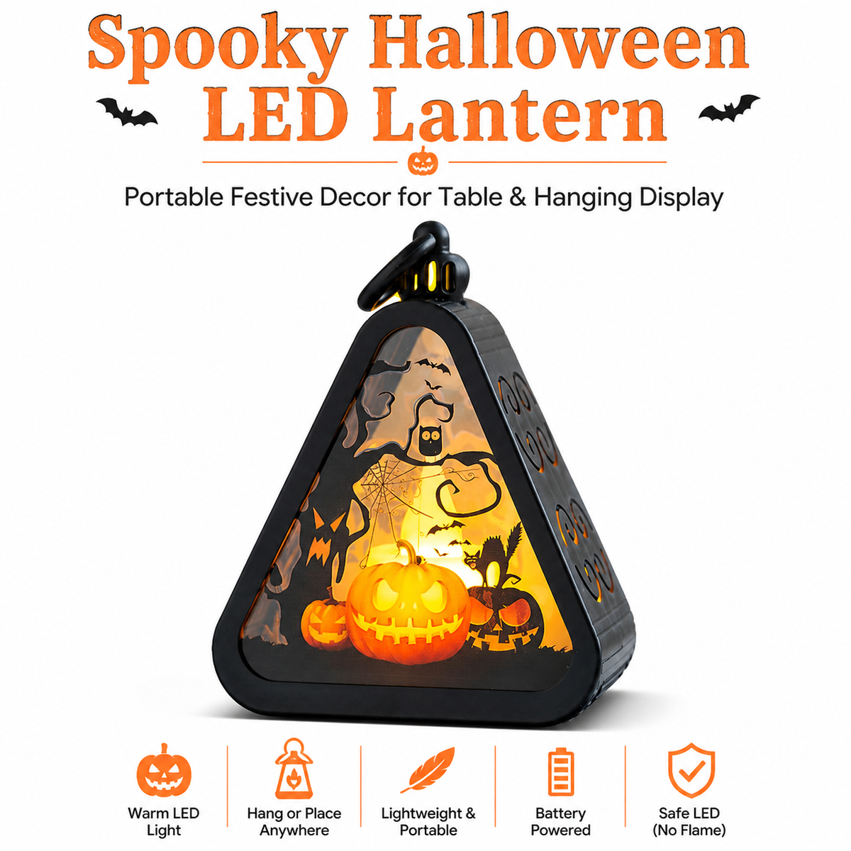 Halloween decorations portable jack-o-lanterns tabletop ornaments