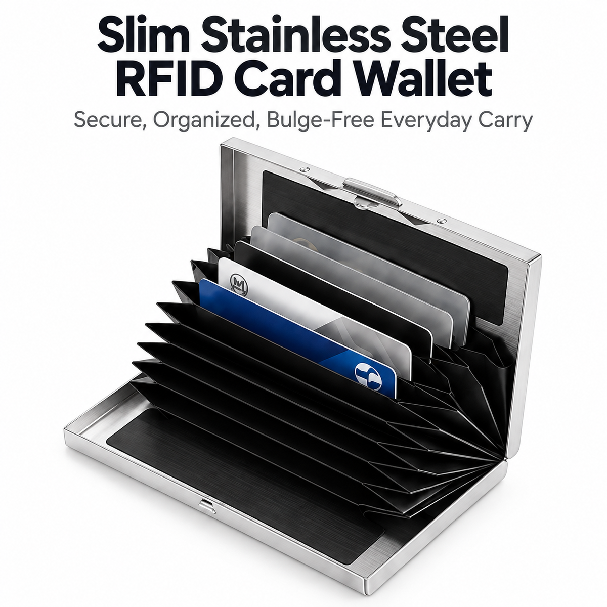Stainless Steel RFID Blocking Card Holder