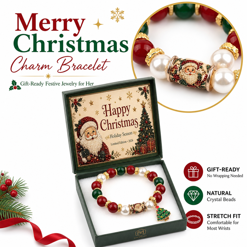 Christmas pearl bracelet