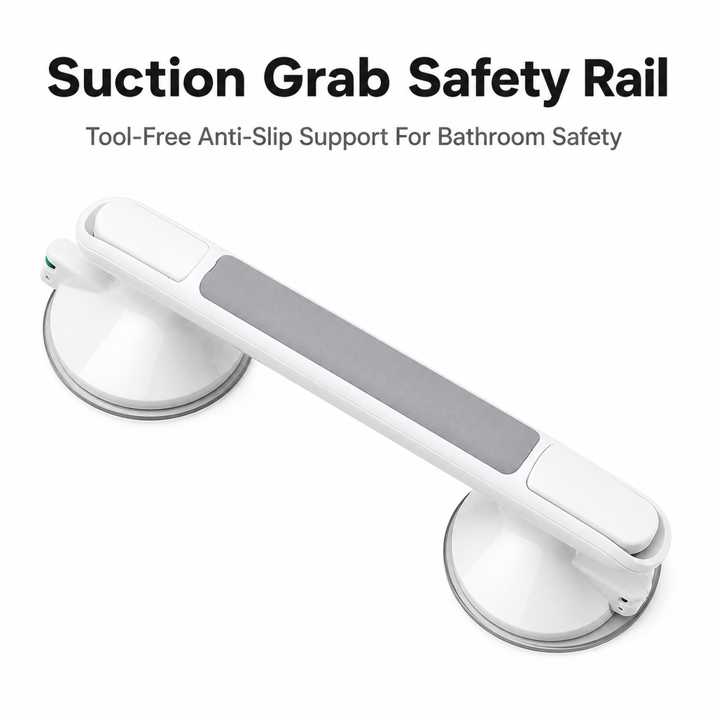 Suction Grab Rail Bar Safe Handle Handrail Disability Bath Shower Safety Support