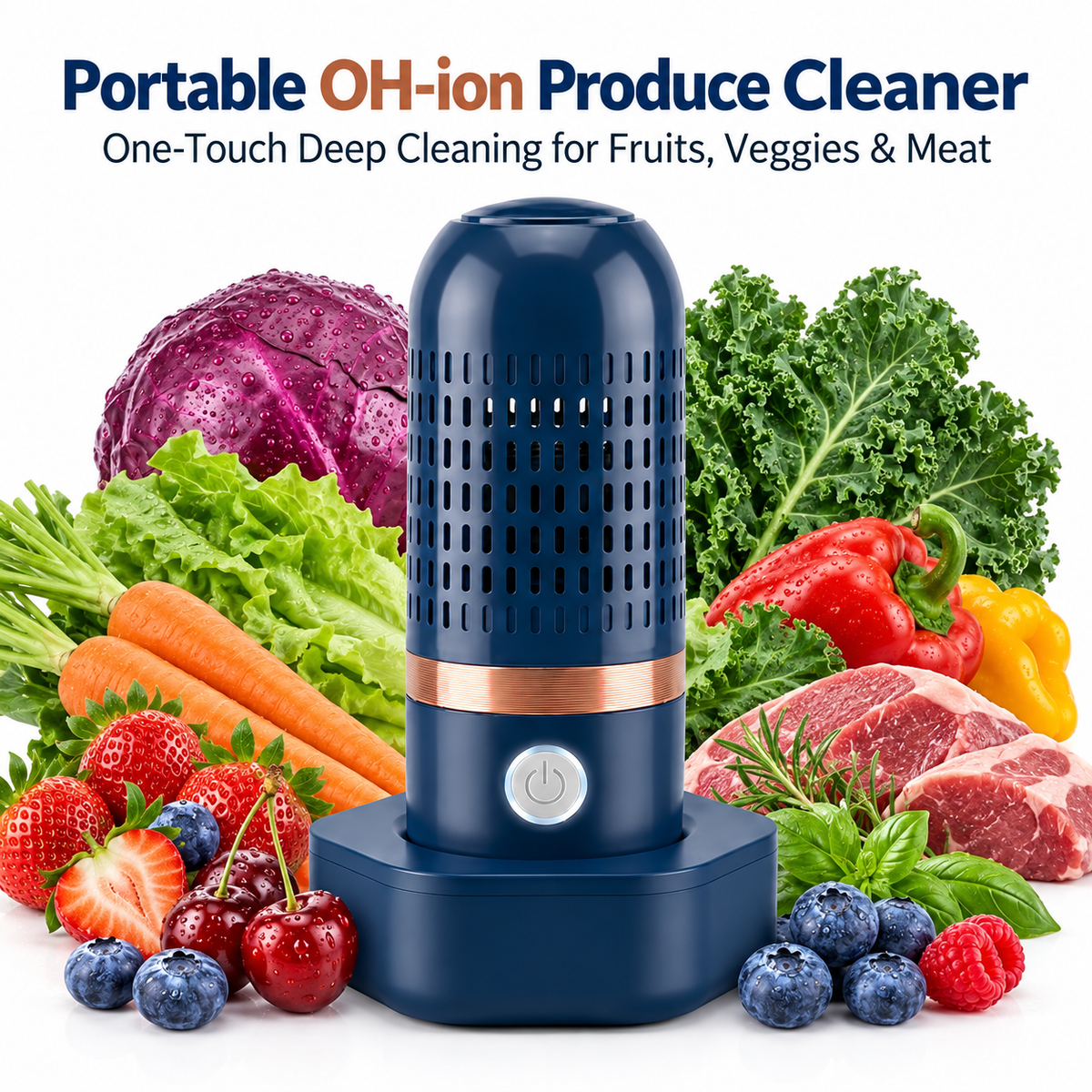 9.5-inch Portable Fruit and Vegetable Washer