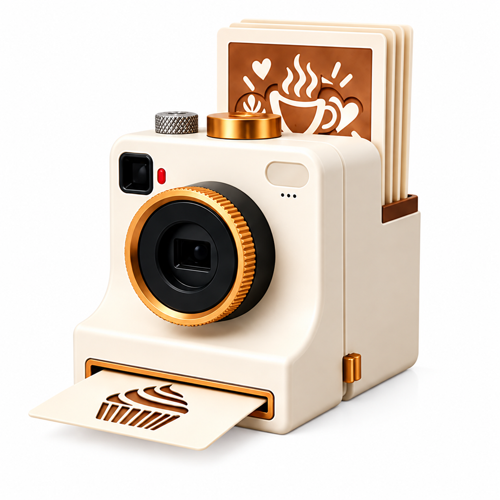 3D Printed Latte Art Camera