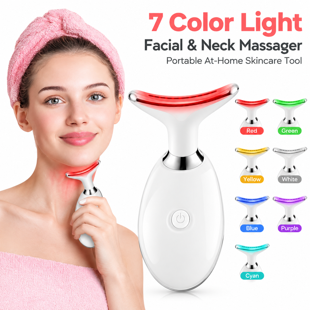 7-Color Light & Red Light Beauty Massage Device