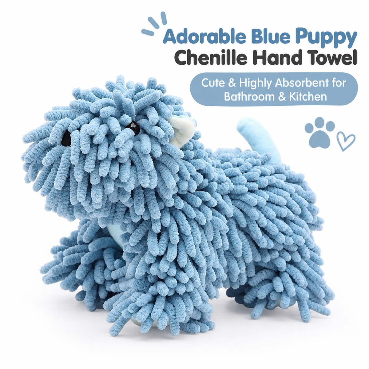 Puppy-shaped hand towel