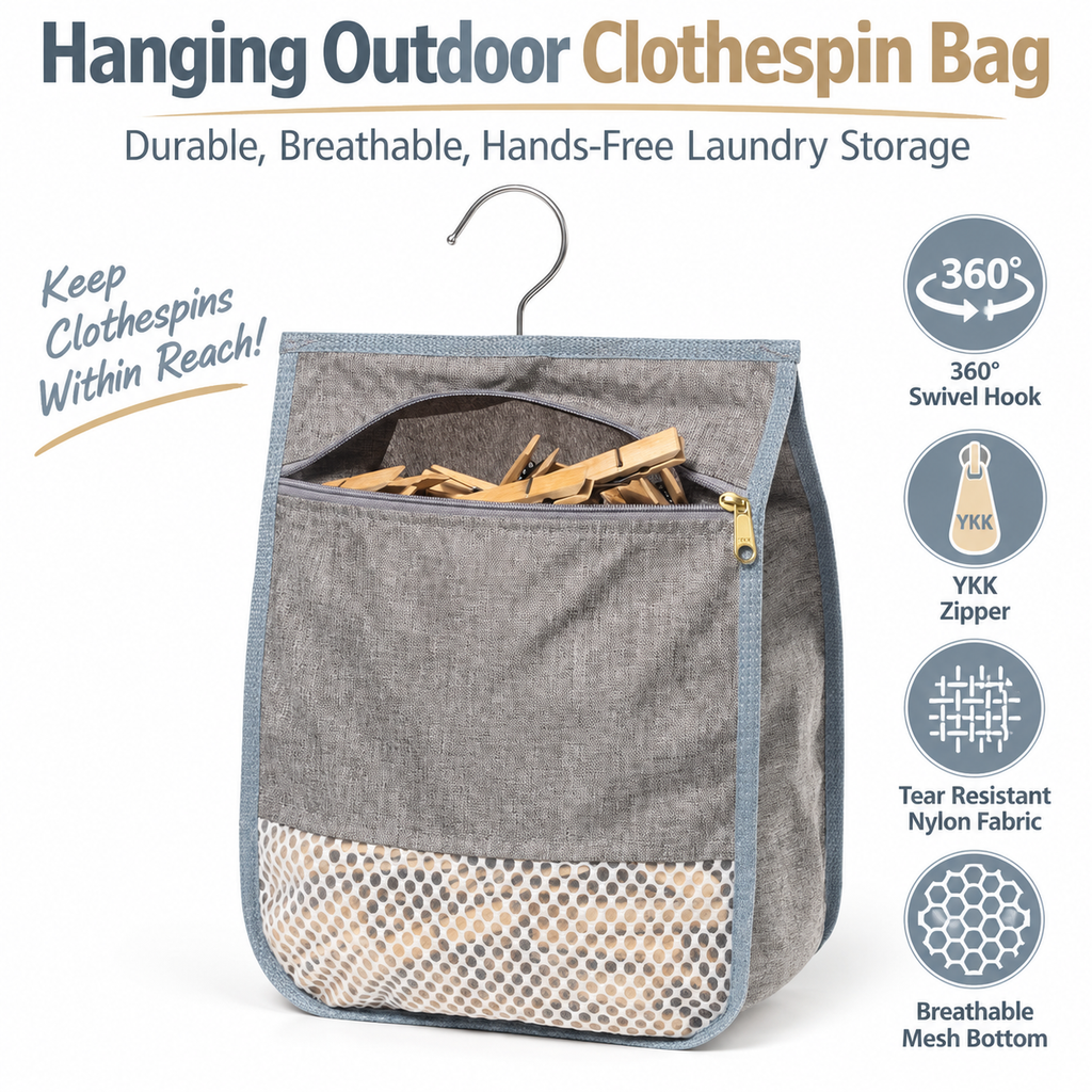 Outdoor Clothes Peg Storage Bag