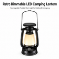 Vintage-style Dimmable LED Camping Lantern
