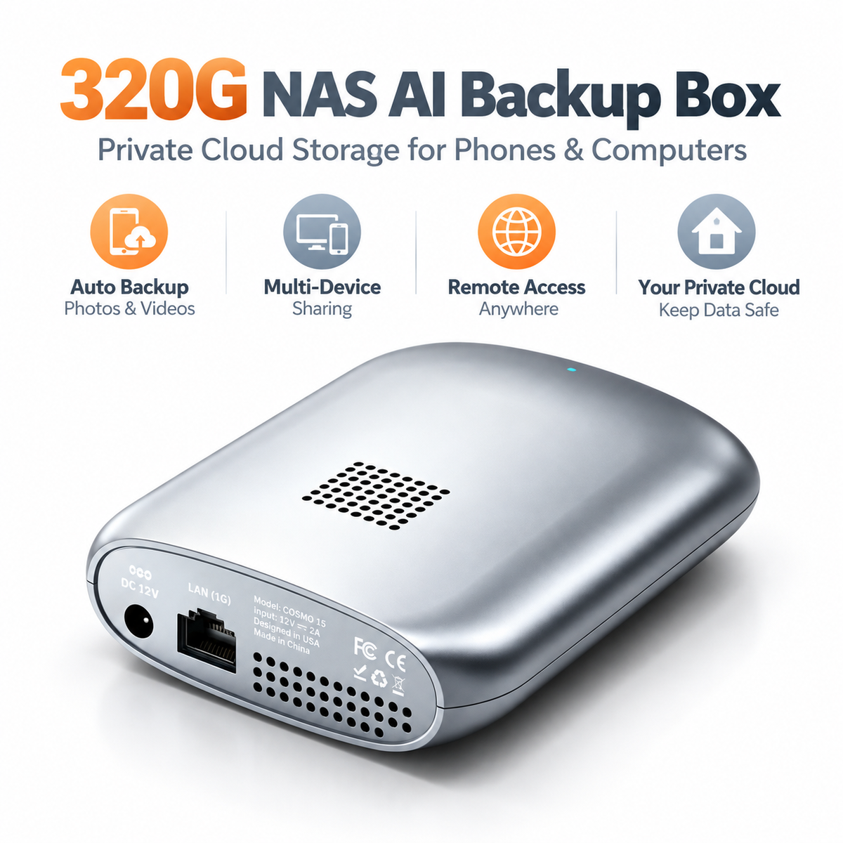 NAS AI Backup Box Network Storage Drive