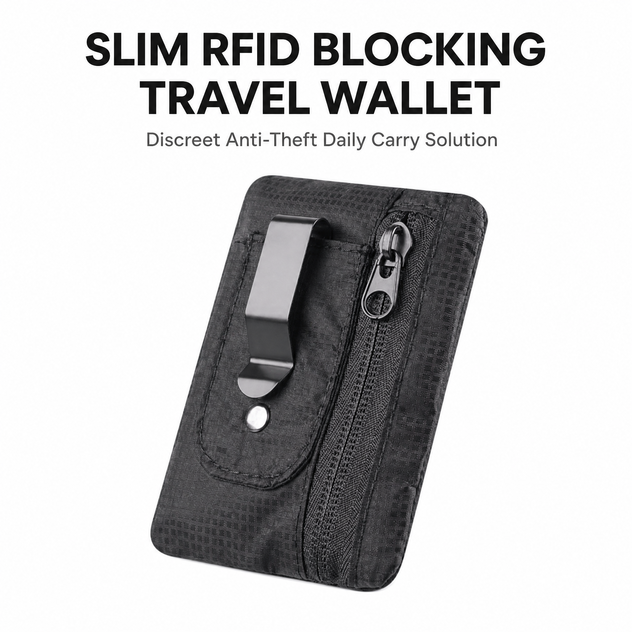 RFID-blocking travel wallet