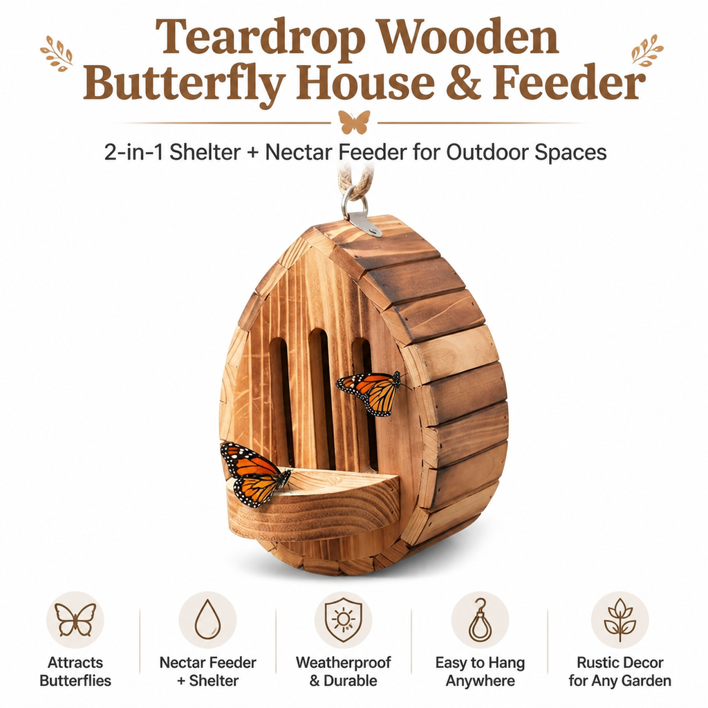 Wooden Butterfly House