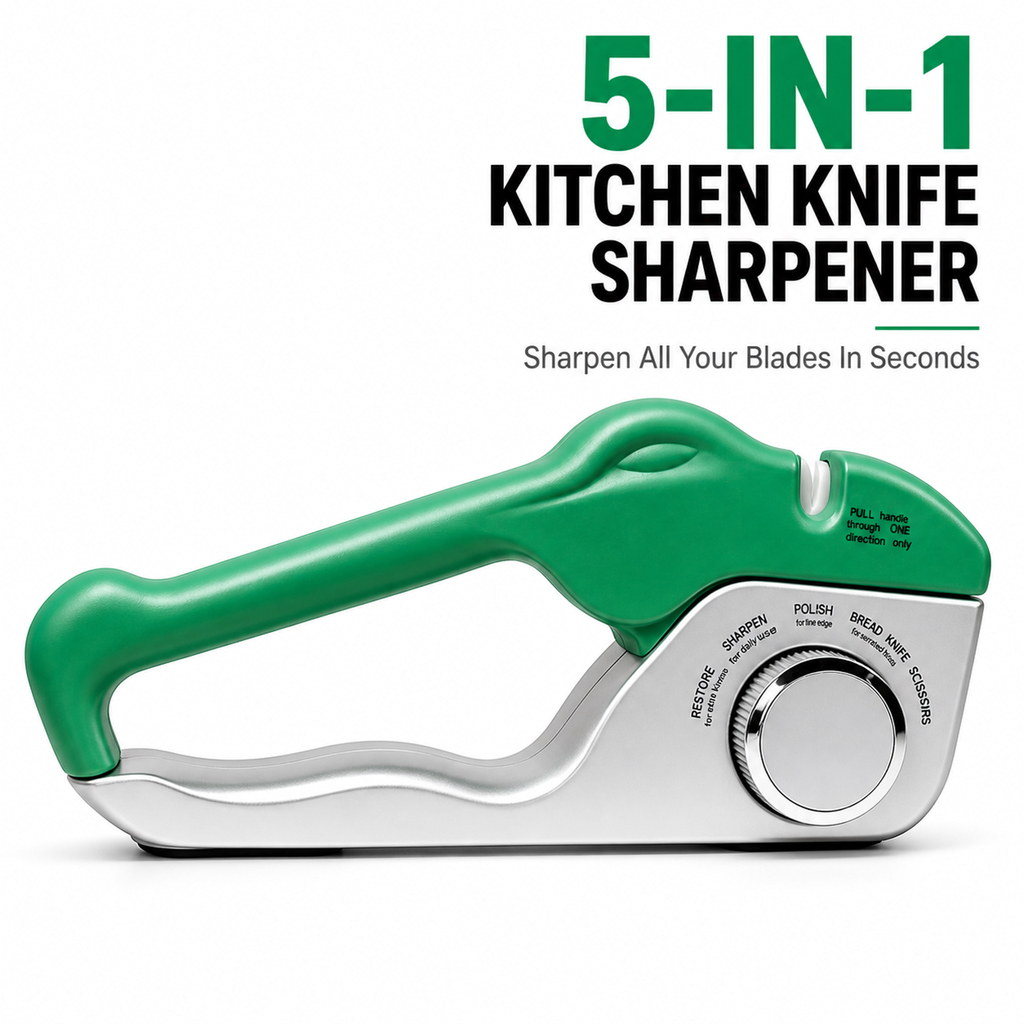 5-in-1 Adjustable Crocodile-Style Knife Sharpener