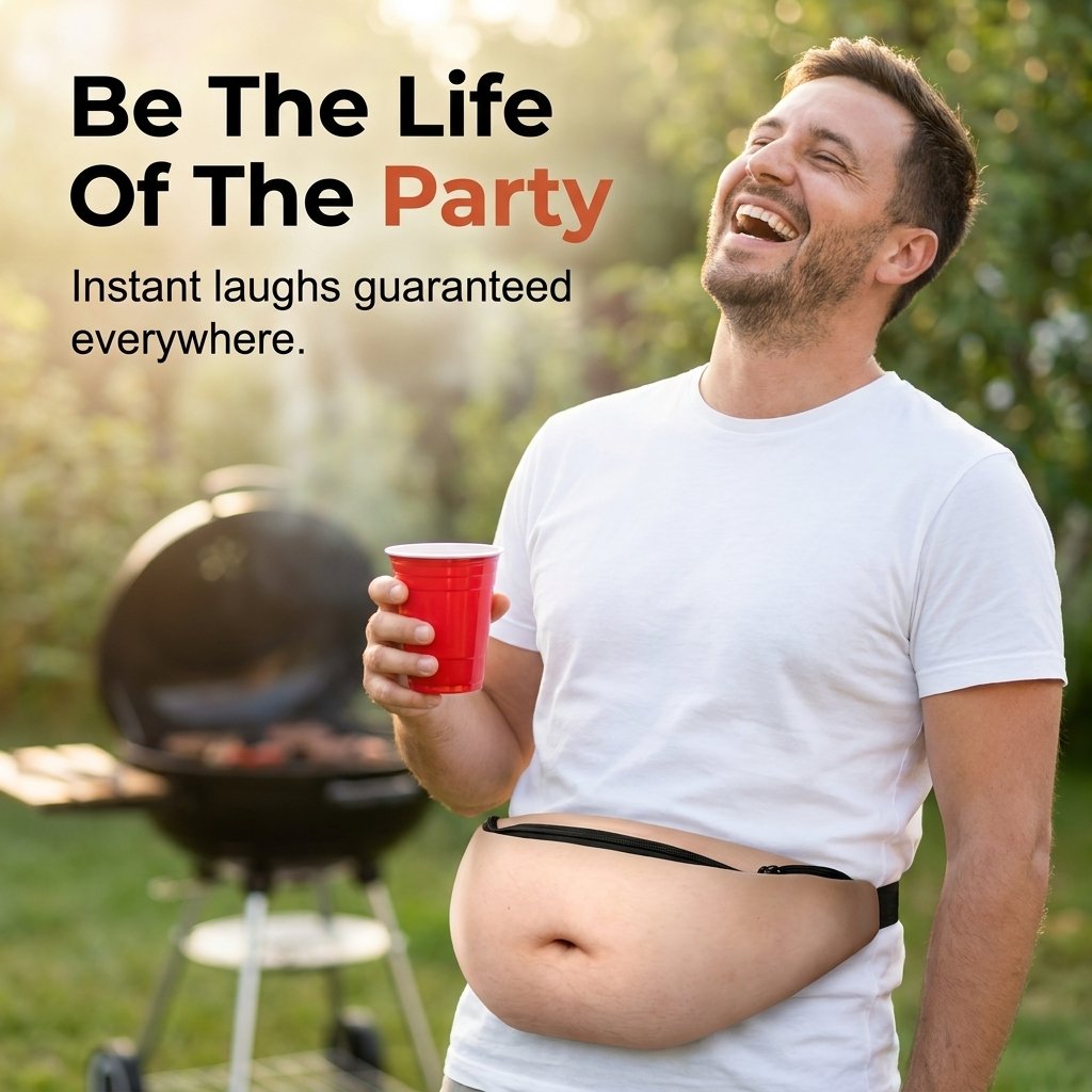 Oohho™ Funny Pot-Belly Waist Pack — A Hilarious Gag Gift