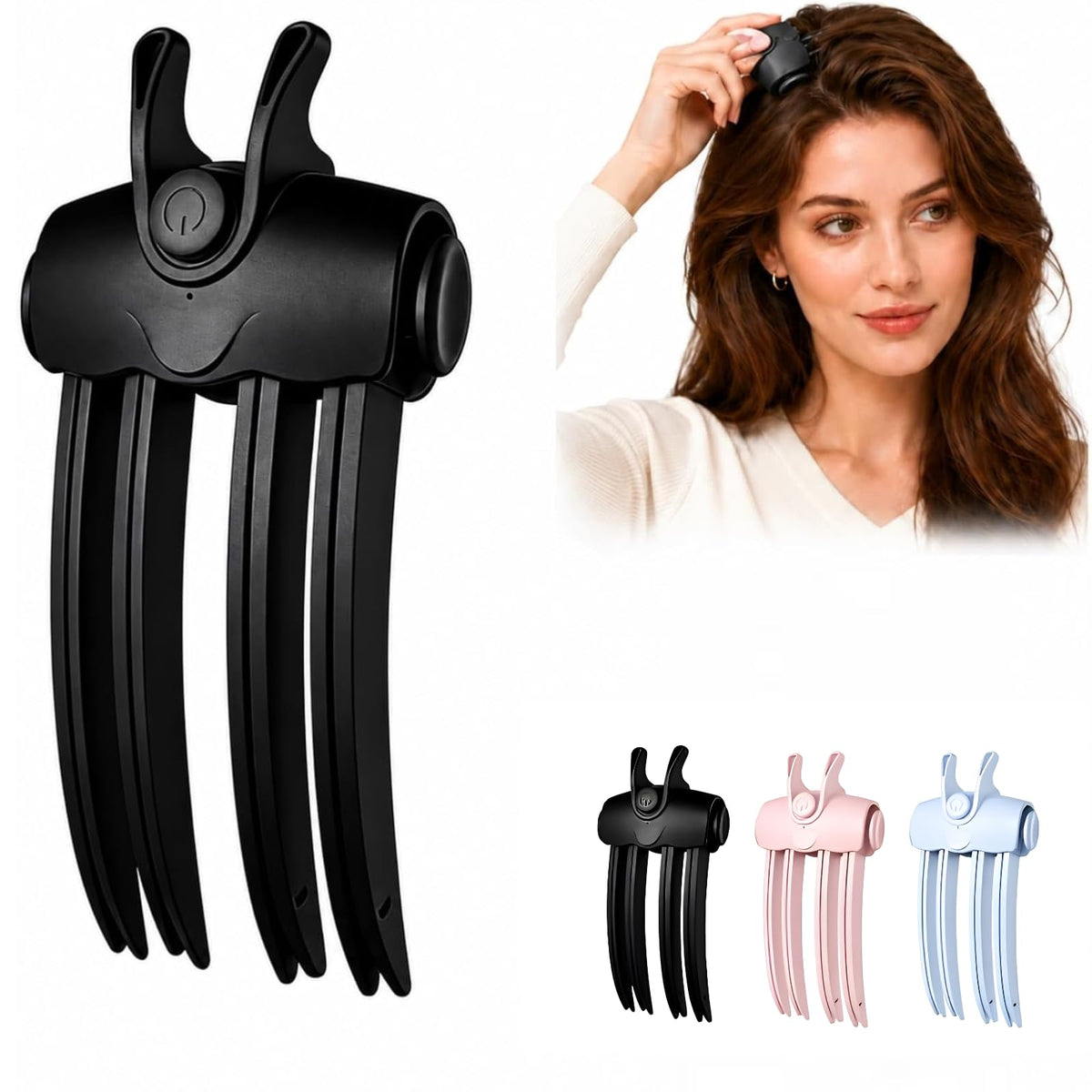 Heated Hair Volume Clip USB Rechargeable