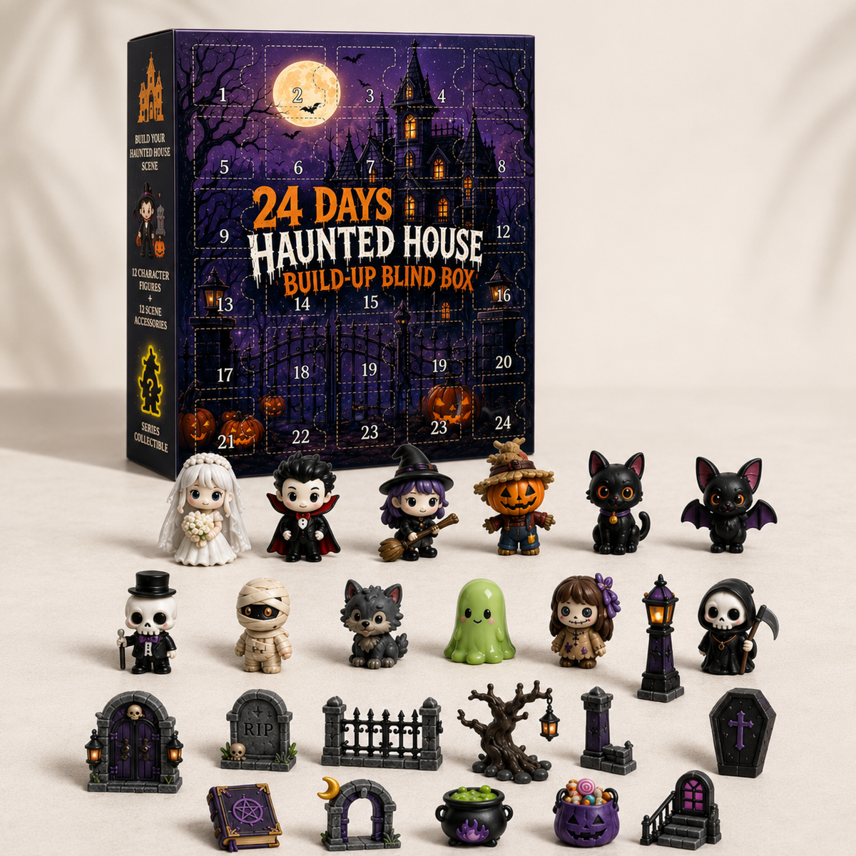 🔥🔥 Limited 49% OFF | Build Your Own Spooky Haunted House 👻 DIY Halloween Decor Kit for Endless Halloween Fun