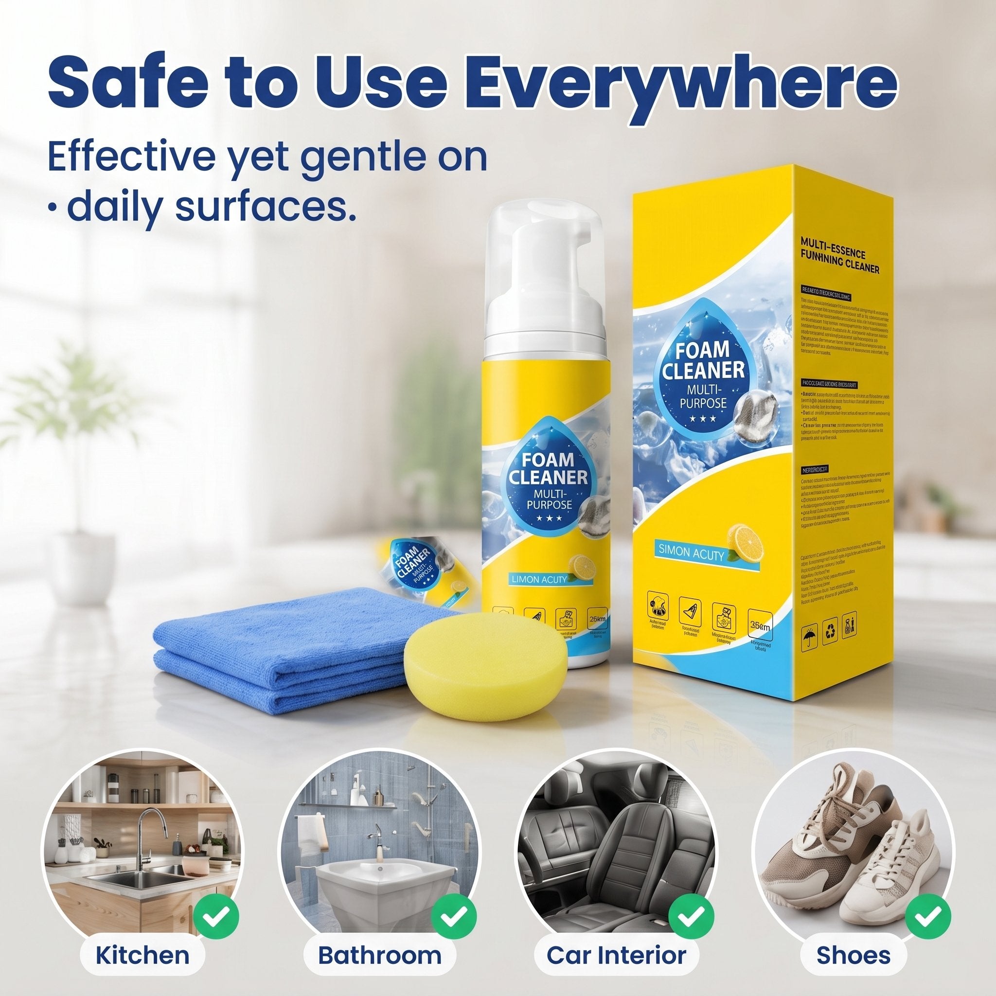 ⏰ Deep Cleaning Foam For Car Interiors And Home Furnishings