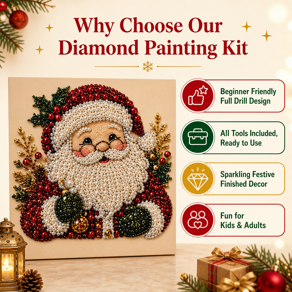 Adult Christmas Diamond Painting Set