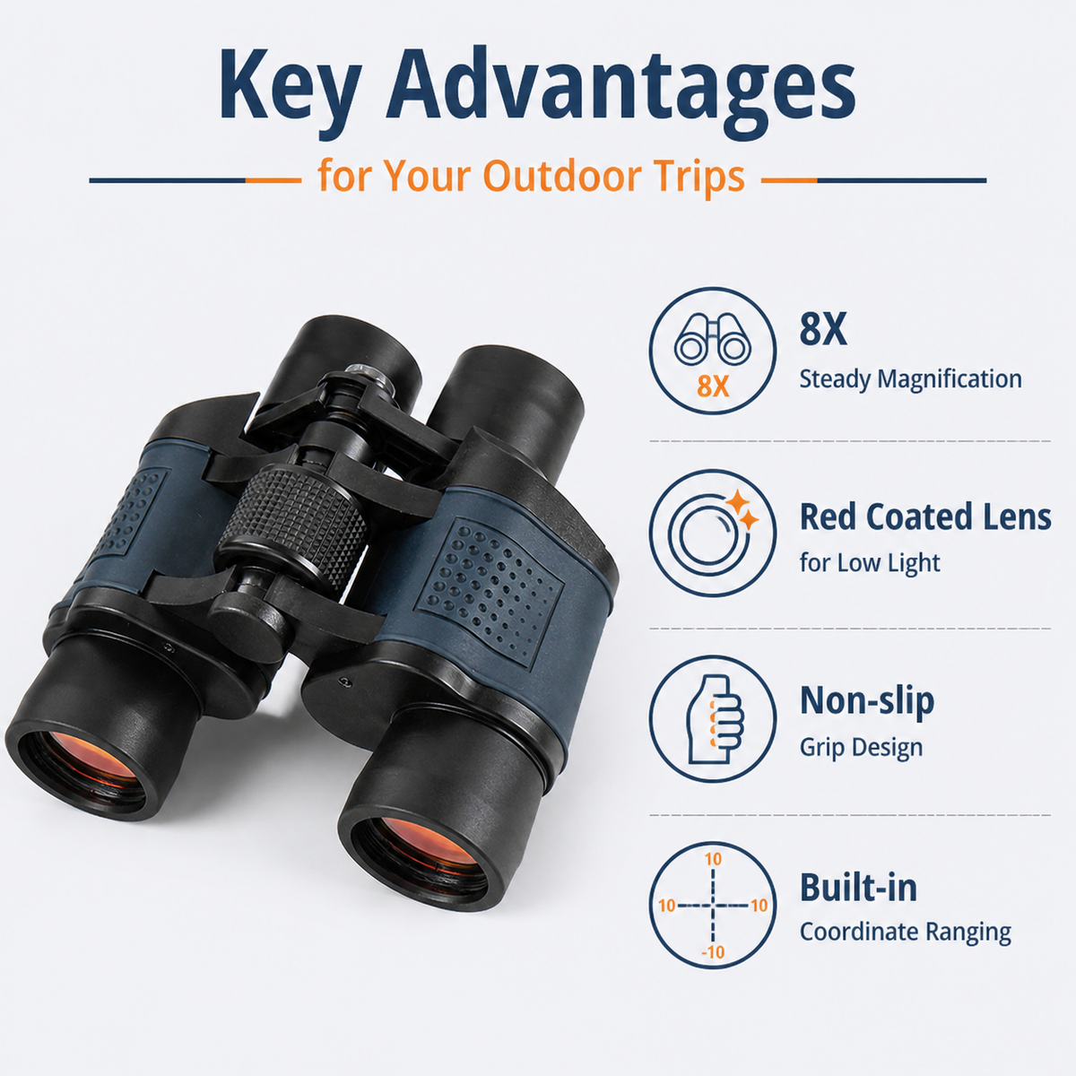 Coordinates 60X60 binoculars high definition high power night vision red film outdoor