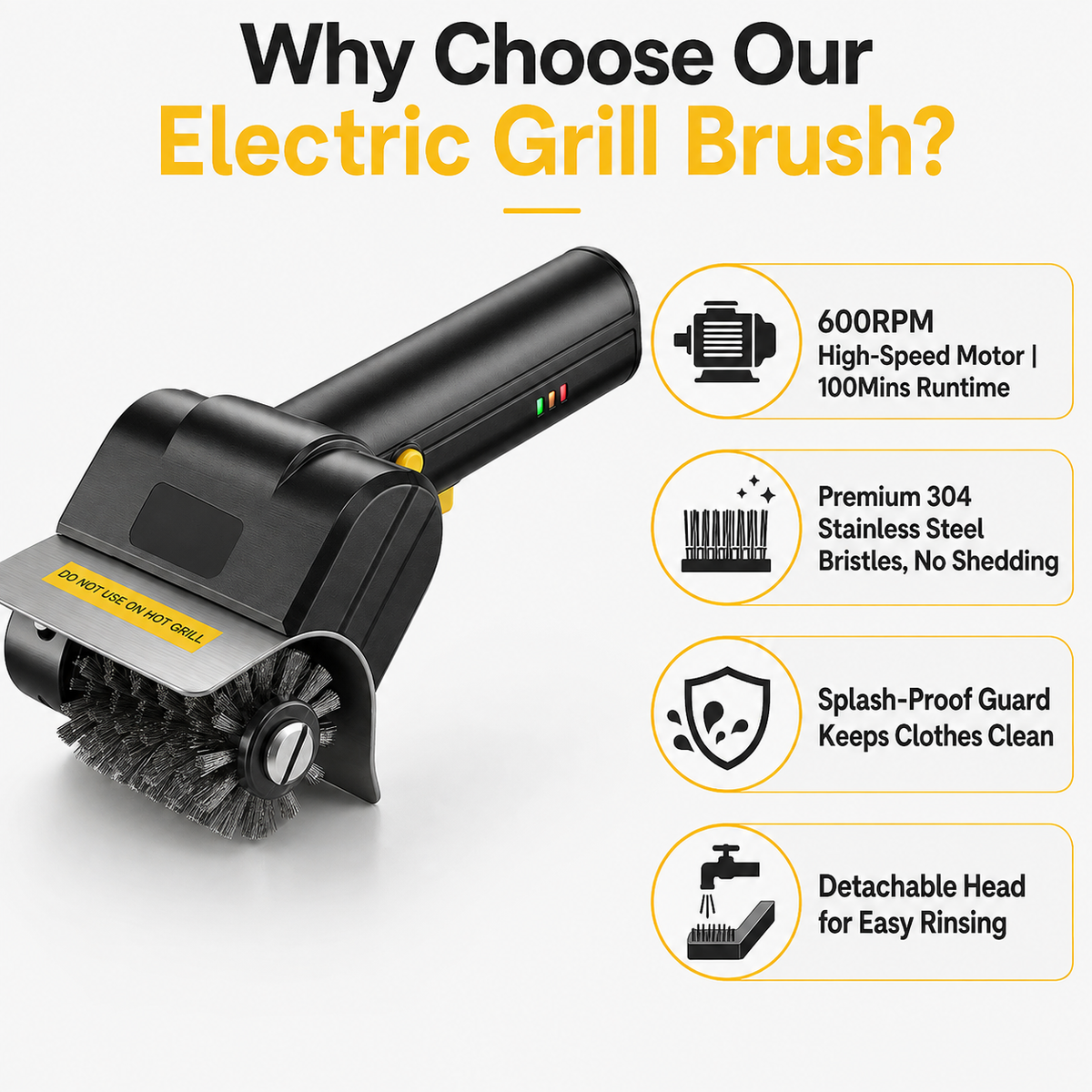 Electric BBQ Grill Brush