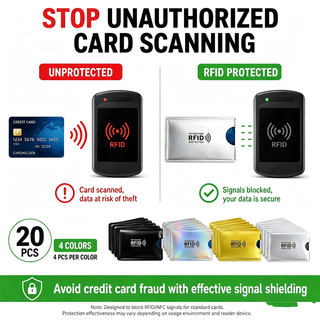 RFID Blocking Sleeves – Stop Card Skimming Instantly