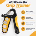 Professional Adjustable-Resistance Hand Gripper