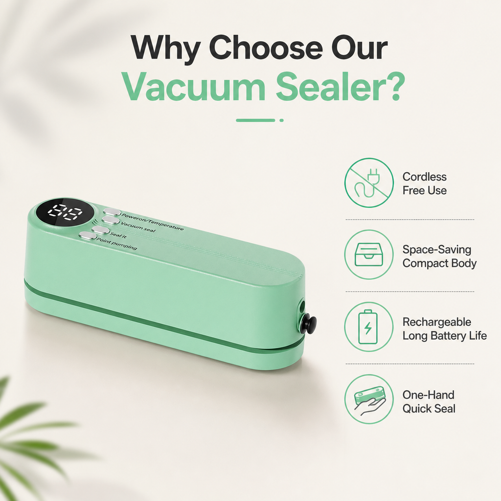 Rechargeable Mini Wireless Vacuum Sealer