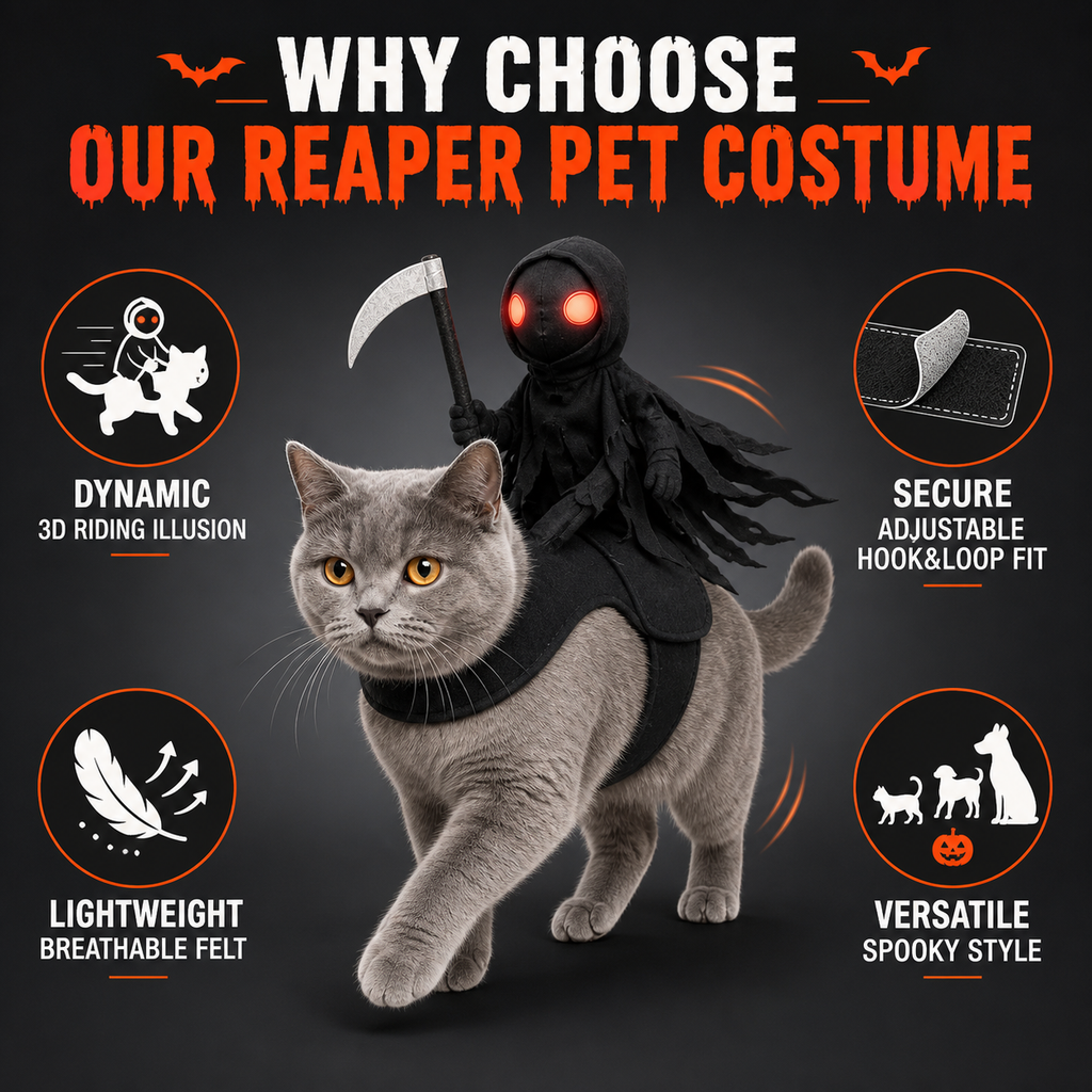 Halloween Pet Death Knight Riding Suit