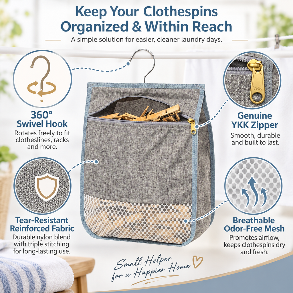 Outdoor Clothes Peg Storage Bag