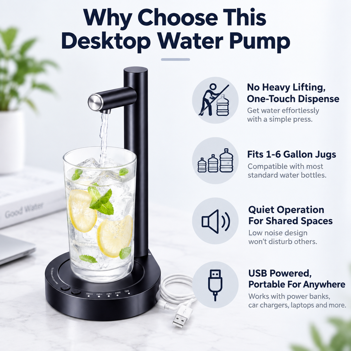 USB Electric Water Dispenser Pump