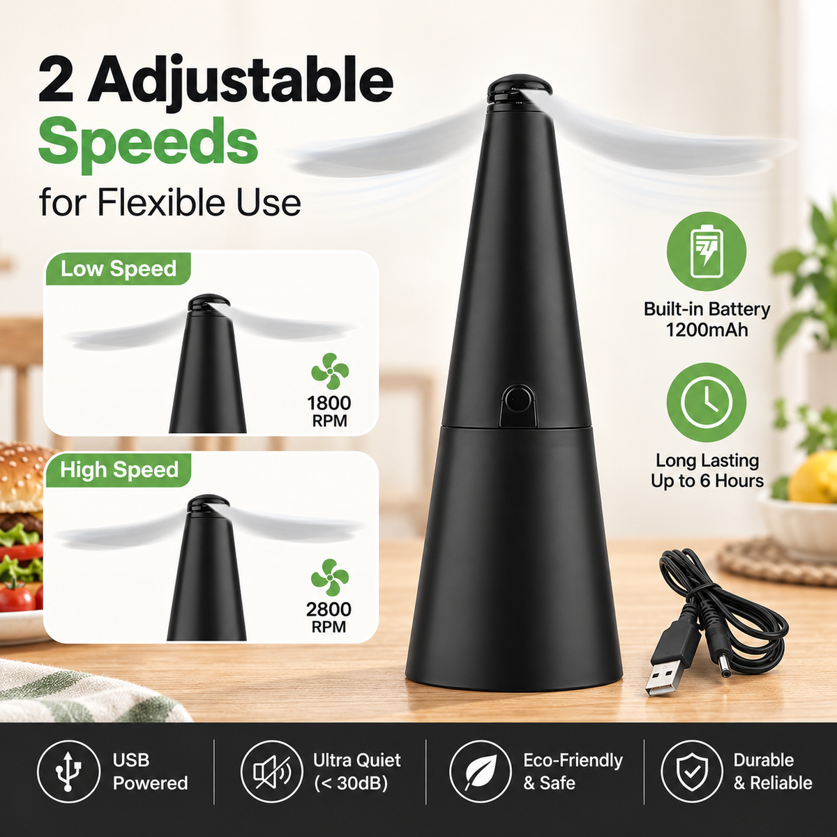 USB Rechargeable Fly Repellent Fan