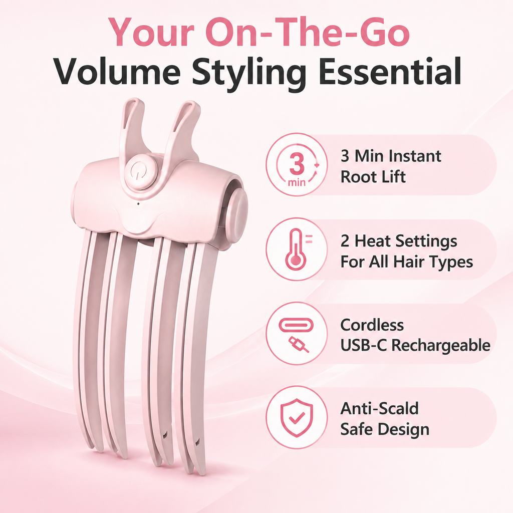 Heated Hair Volume Clip USB Rechargeable