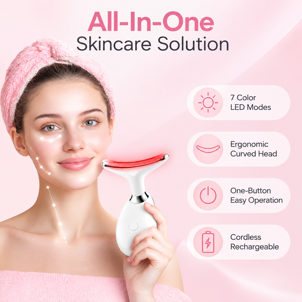 7-Color Light & Red Light Beauty Massage Device